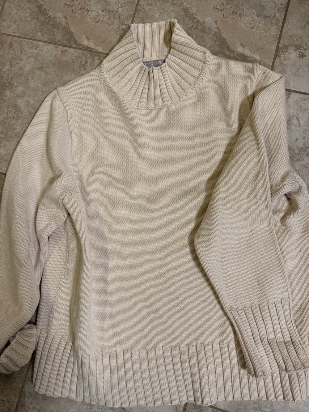 J. CREW Women’s Cream Turtleneck Sweater NWT
